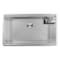 Ruvati 32in. Glass Rinser and Sink Combo Workstation Ledge Undermount 16 Gauge SS Kitchen Sink Single Bowl RVH8512 - alternate 1